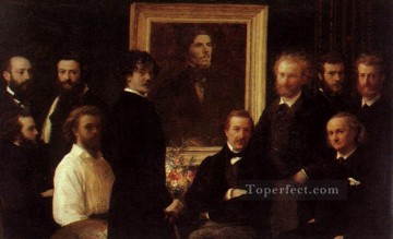 ドラクロワへのオマージュ 1864 アンリ・ファンタン・ラトゥール Oil Paintings